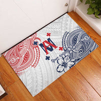 Kingdom of Uvea 1842-1860 Personalized Rubber Doormat Wallis and Futuna Polynesian Tribal Pattern