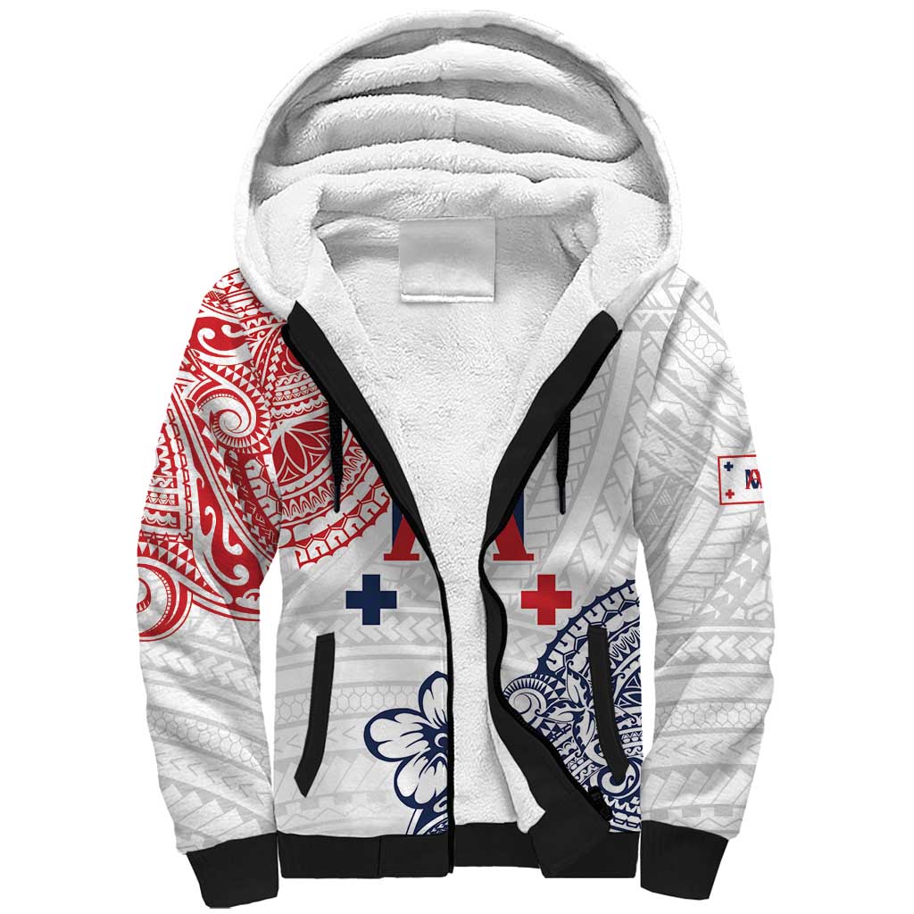 Kingdom of Uvea 1842-1860 Personalized Sherpa Hoodie Wallis and Futuna Polynesian Tribal Pattern