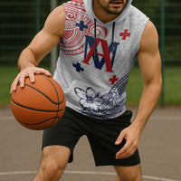 Kingdom of Uvea 1842-1860 Personalized Sleeveless Hoodie Wallis and Futuna Polynesian Tribal Pattern - Polynesian Pride