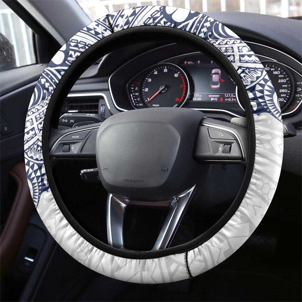 Kingdom of Uvea 1842-1860 Steering Wheel Cover Wallis and Futuna Polynesian Tribal Pattern
