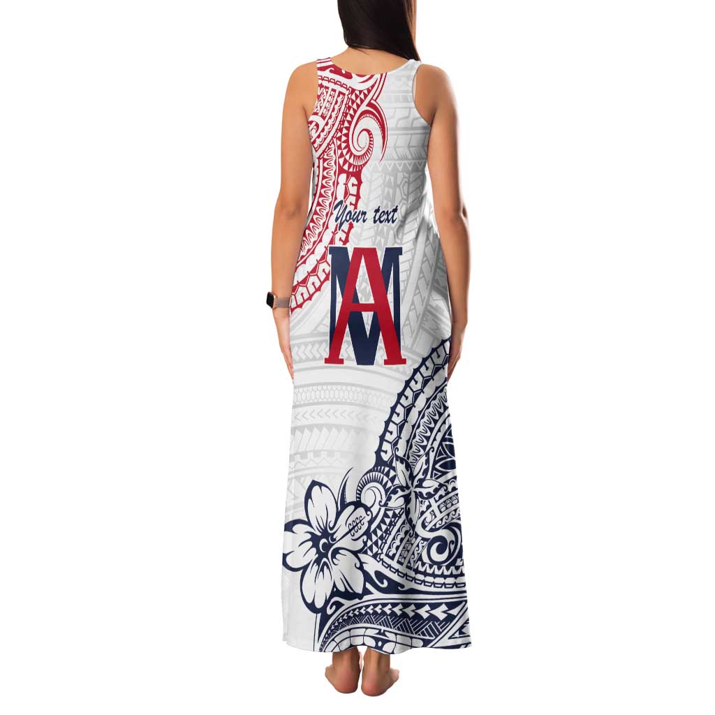 Kingdom of Uvea 1842-1860 Personalized Tank Maxi Dress Wallis and Futuna Polynesian Tribal Pattern