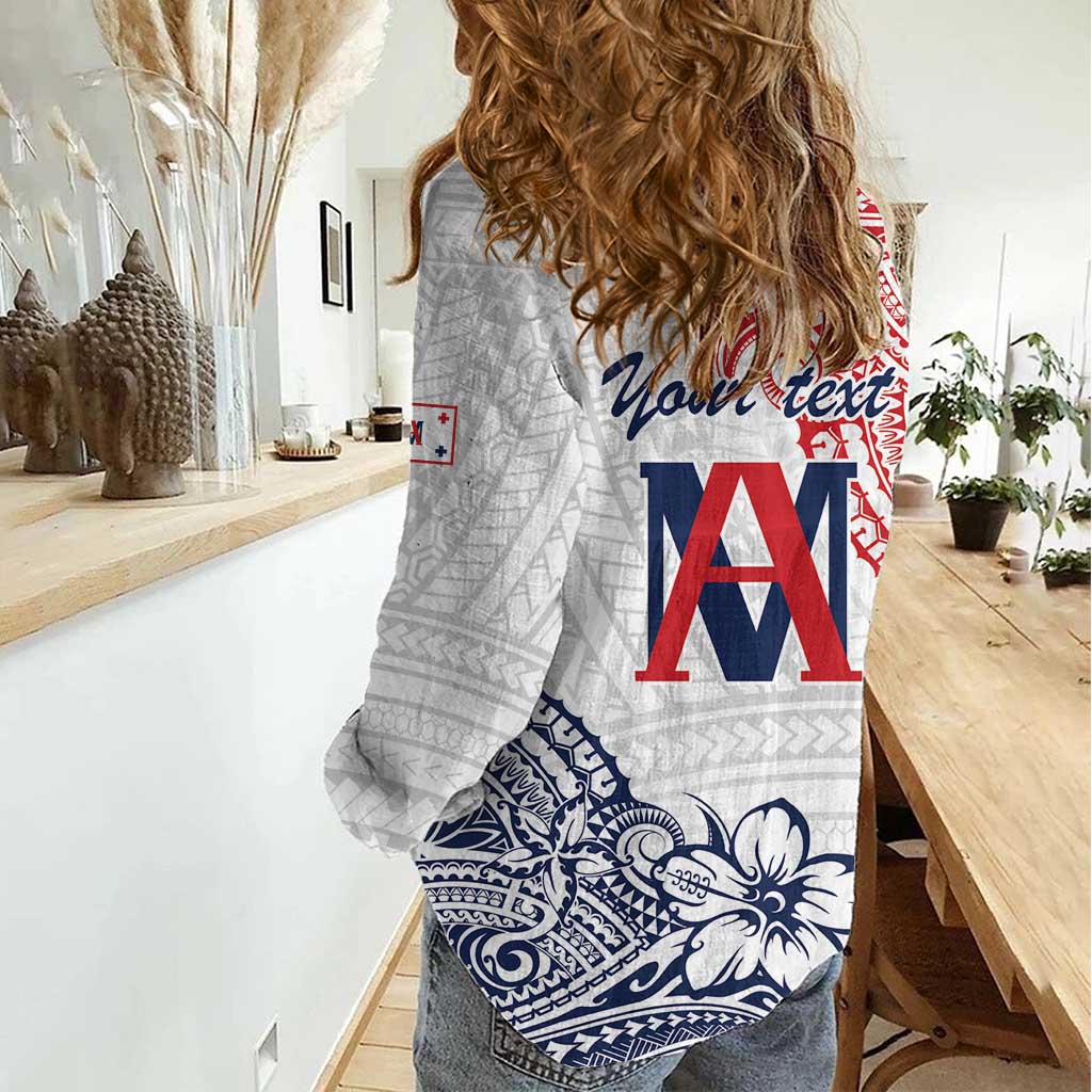 Kingdom of Uvea 1842-1860 Personalized Women Casual Shirt Wallis and Futuna Polynesian Tribal Pattern