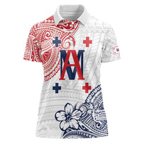 Kingdom of Uvea 1842-1860 Personalized Women Polo Shirt Wallis and Futuna Polynesian Tribal Pattern