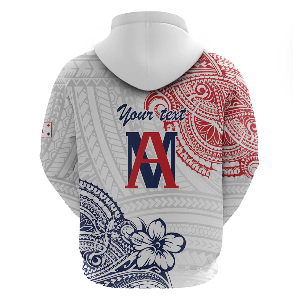 Kingdom of Uvea 1842-1860 Personalized Zip Hoodie Wallis and Futuna Polynesian Tribal Pattern