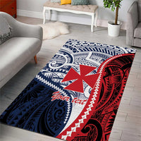 Kingdom of Uvea 1860-1886 Personalized Area Rug Wallis and Futuna Polynesian Tribal Pattern