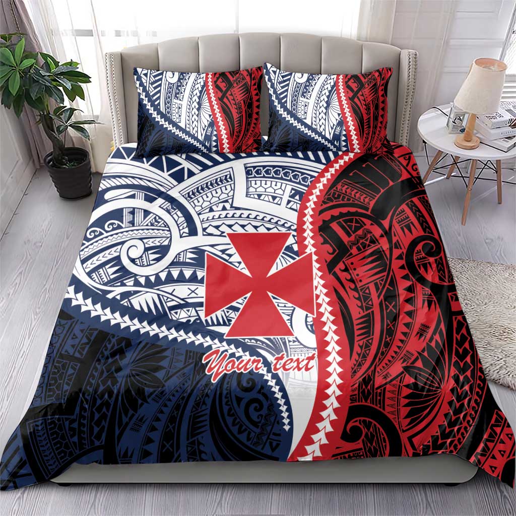 Kingdom of Uvea 1860-1886 Personalized Bedding Set Wallis and Futuna Polynesian Tribal Pattern