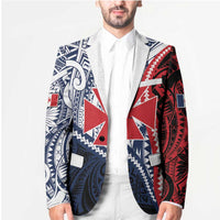 Kingdom of Uvea 1860-1886 Personalized Blazer Wallis and Futuna Polynesian Tribal Pattern - Polynesian Pride