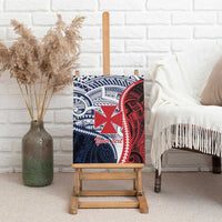 Kingdom of Uvea 1860-1886 Personalized Canvas Wall Art Wallis and Futuna Polynesian Tribal Pattern