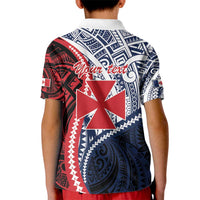 Kingdom of Uvea 1860-1886 Personalized Kid Polo Shirt Wallis and Futuna Polynesian Tribal Pattern LT9 - Polynesian Pride