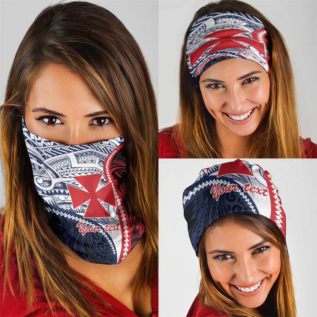 Kingdom of Uvea 1860-1886 Personalized Neck Gaiter Wallis and Futuna Polynesian Tribal Pattern - Polynesian Pride