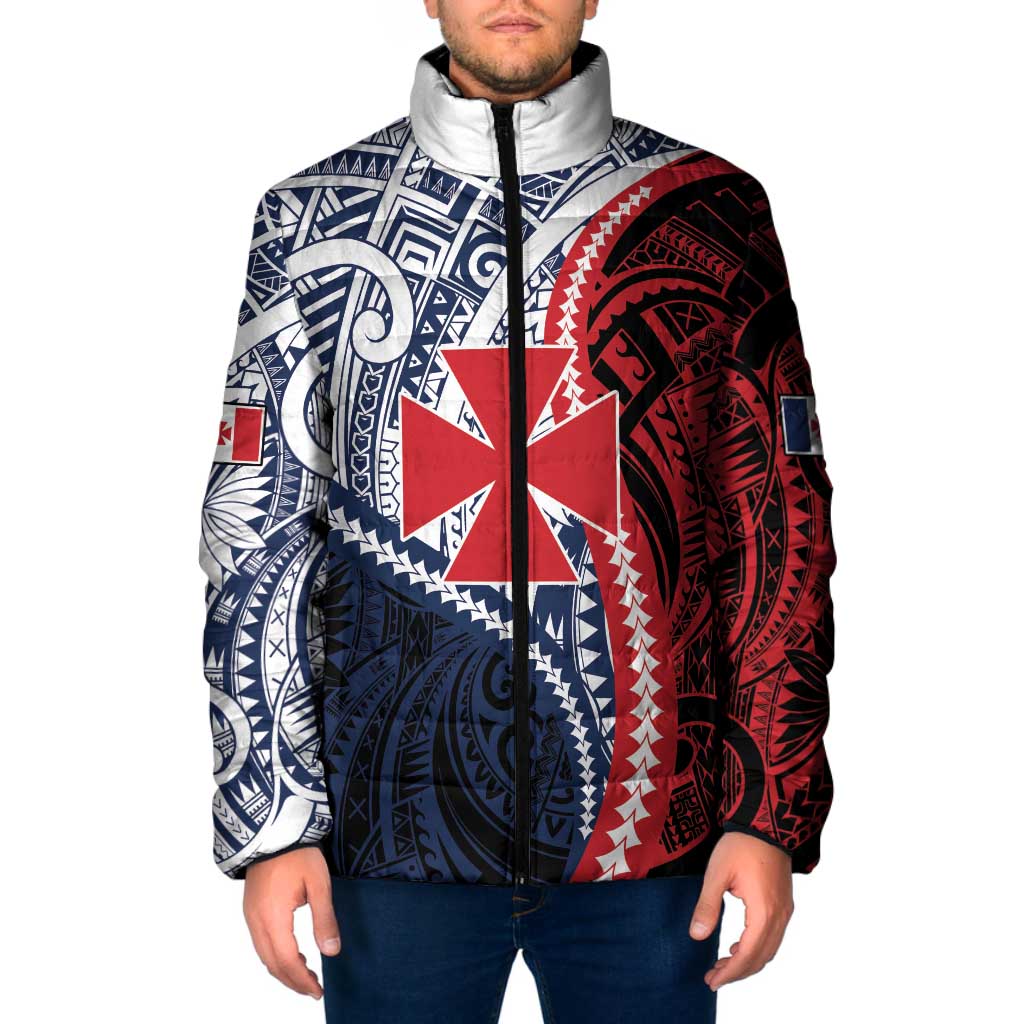 Kingdom of Uvea 1860-1886 Personalized Padded Jacket Wallis and Futuna Polynesian Tribal Pattern - Polynesian Pride