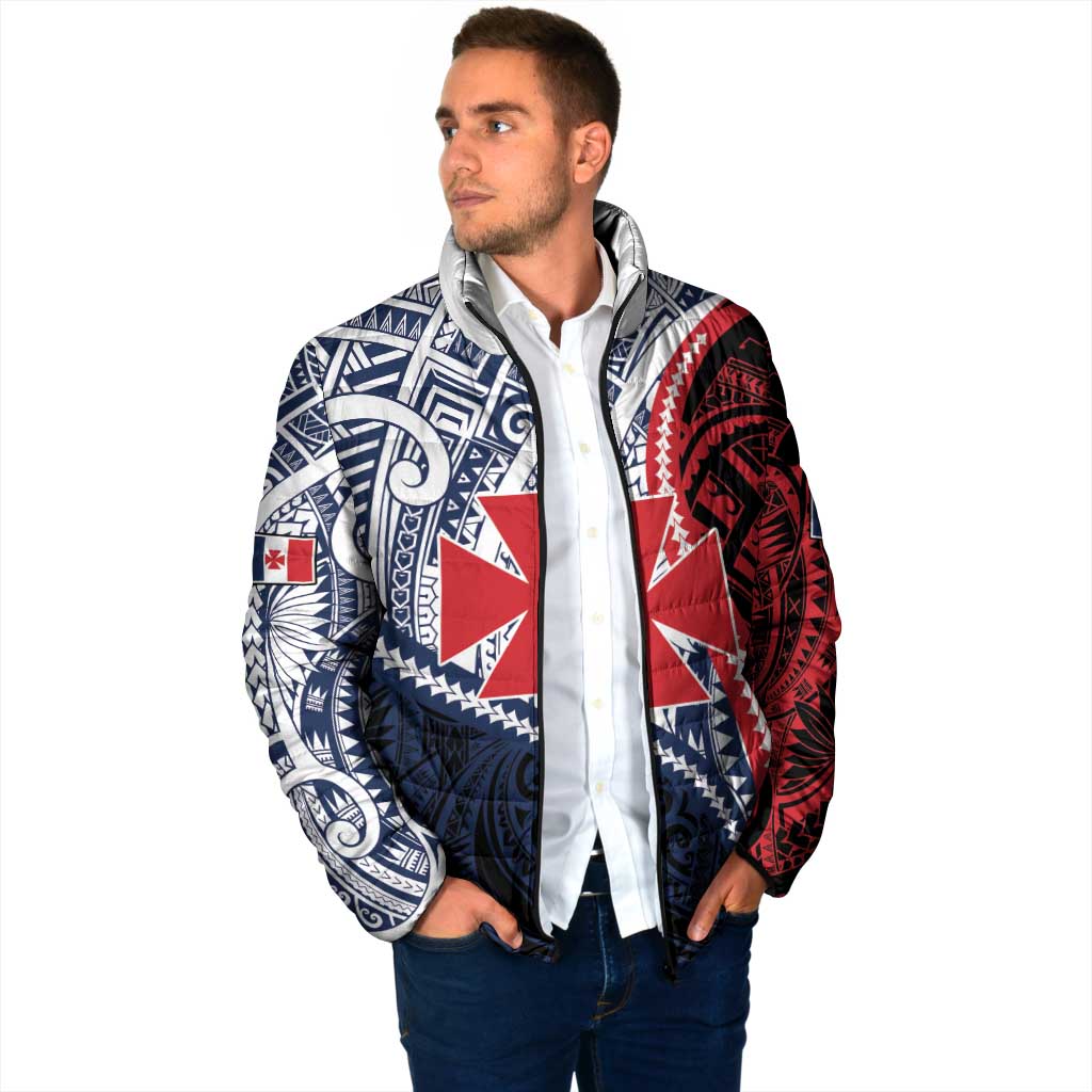 Kingdom of Uvea 1860-1886 Personalized Padded Jacket Wallis and Futuna Polynesian Tribal Pattern - Polynesian Pride