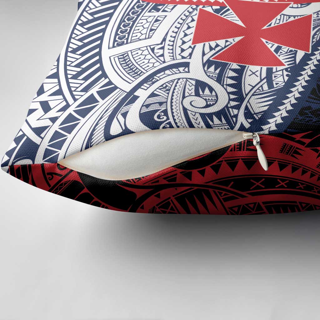 Kingdom of Uvea 1860-1886 Personalized Pillow Cover Wallis and Futuna Polynesian Tribal Pattern - Polynesian Pride