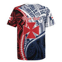 Kingdom of Uvea 1860-1886 Personalized Rugby Jersey Wallis and Futuna Polynesian Tribal Pattern