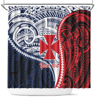 Kingdom of Uvea 1860-1886 Personalized Shower Curtain Wallis and Futuna Polynesian Tribal Pattern