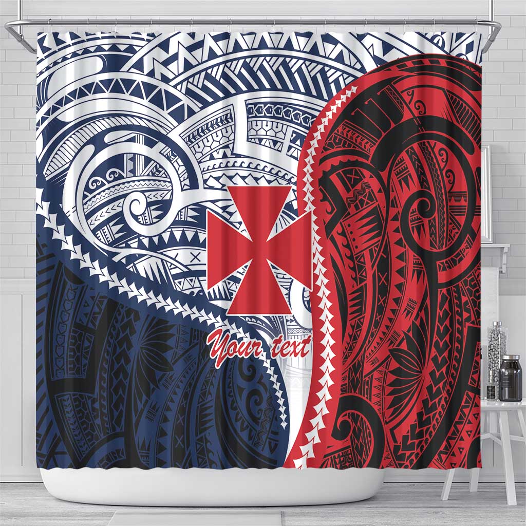 Kingdom of Uvea 1860-1886 Personalized Shower Curtain Wallis and Futuna Polynesian Tribal Pattern