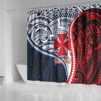 Kingdom of Uvea 1860-1886 Personalized Shower Curtain Wallis and Futuna Polynesian Tribal Pattern
