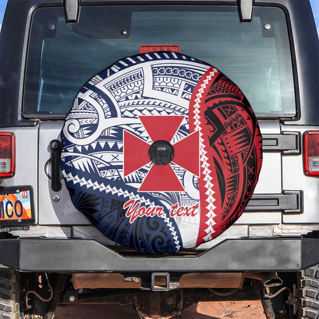 Kingdom of Uvea 1860-1886 Personalized Spare Tire Cover Wallis and Futuna Polynesian Tribal Pattern