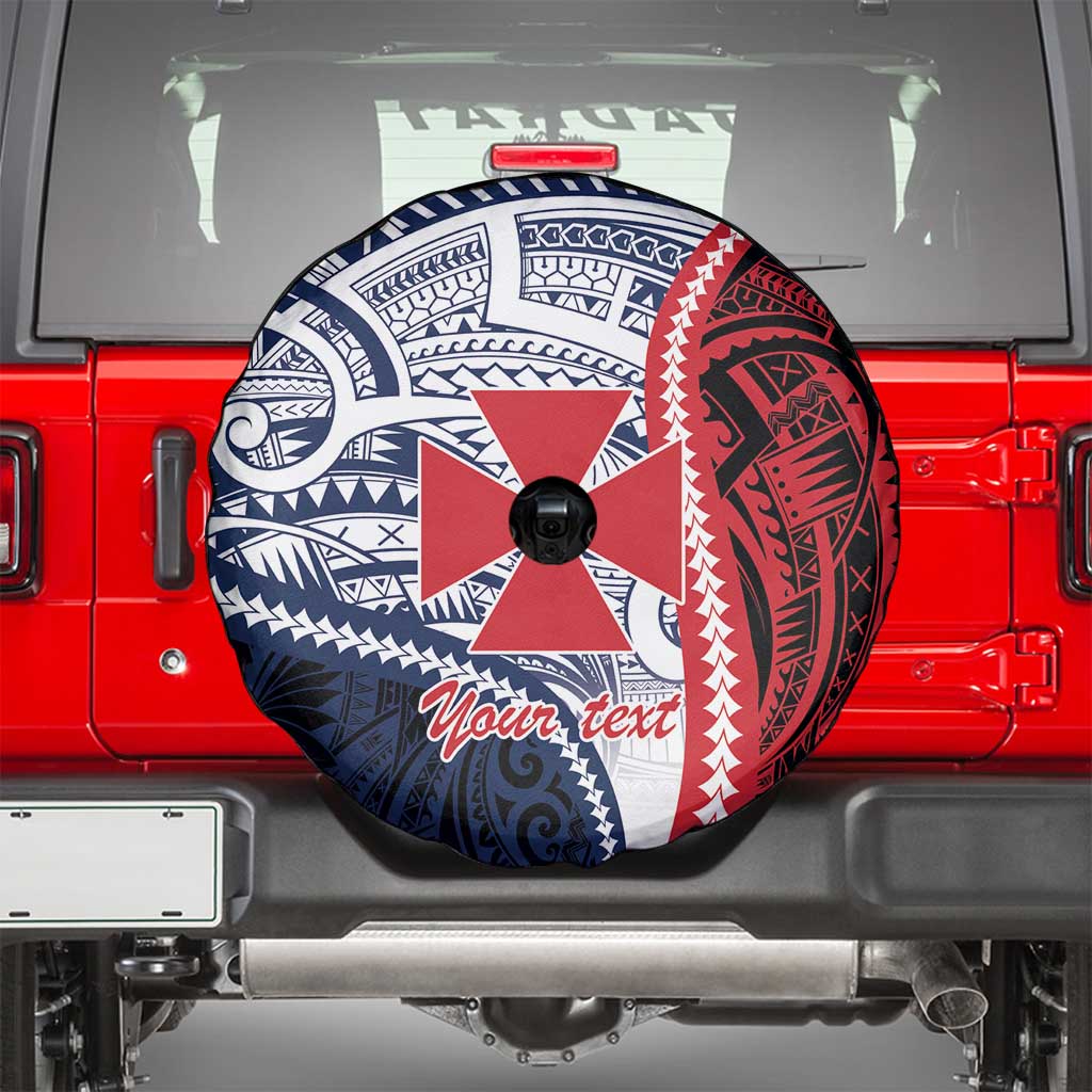 Kingdom of Uvea 1860-1886 Personalized Spare Tire Cover Wallis and Futuna Polynesian Tribal Pattern