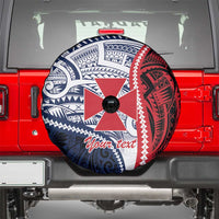 Kingdom of Uvea 1860-1886 Personalized Spare Tire Cover Wallis and Futuna Polynesian Tribal Pattern