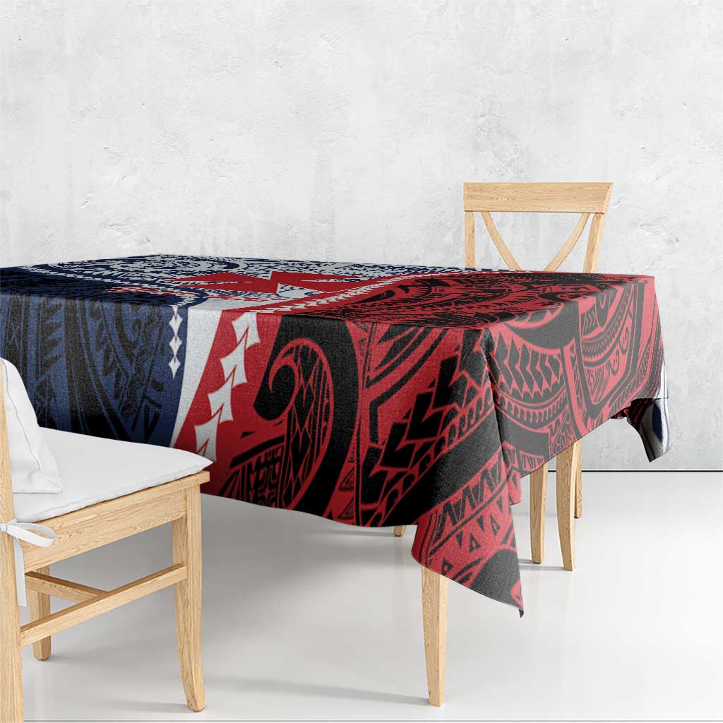 Kingdom of Uvea 1860-1886 Personalized Tablecloth Wallis and Futuna Polynesian Tribal Pattern