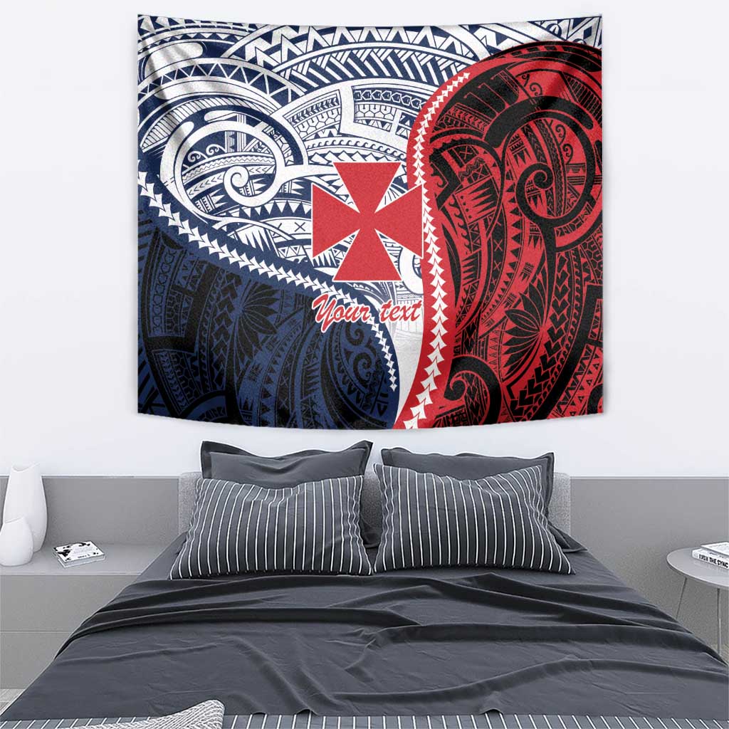 Kingdom of Uvea 1860-1886 Personalized Tapestry Wallis and Futuna Polynesian Tribal Pattern