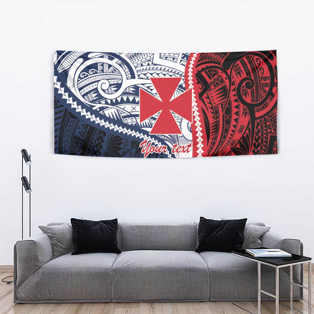 Kingdom of Uvea 1860-1886 Personalized Tapestry Wallis and Futuna Polynesian Tribal Pattern