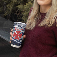 Kingdom of Uvea 1860-1886 Personalized Tumbler Cup Wallis and Futuna Polynesian Tribal Pattern