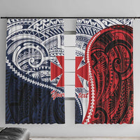 Kingdom of Uvea 1860-1886 Personalized Window Curtain Wallis and Futuna Polynesian Tribal Pattern