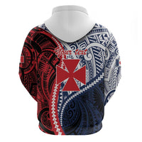 Kingdom of Uvea 1860-1886 Personalized Zip Hoodie Wallis and Futuna Polynesian Tribal Pattern