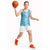 Hawaiian Lei Day Basketball Jersey Blue Hibiscus Flowers Lei Art - Polynesian Pride