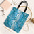 Hawaiian Lei Day Tote Bag Blue Hibiscus Flowers Lei Art - Polynesian Pride