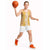 Hawaiian Lei Day Basketball Jersey Gold Hibiscus Flowers Lei Art - Polynesian Pride