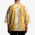 Hawaiian Lei Day Kimono Gold Hibiscus Flowers Lei Art - Polynesian Pride