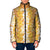 Hawaiian Lei Day Padded Jacket Gold Hibiscus Flowers Lei Art - Polynesian Pride