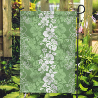 Hawaiian Lei Day Garden Flag Green Hibiscus Flowers Lei Art
