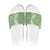 Hawaiian Lei Day Slide Sandals Green Hibiscus Flowers Lei Art - Polynesian Pride