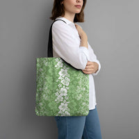 Hawaiian Lei Day Tote Bag Green Hibiscus Flowers Lei Art - Polynesian Pride