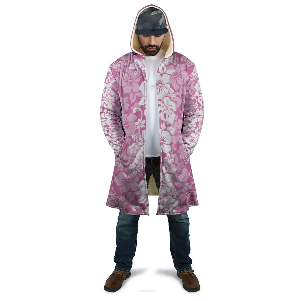 Hawaiian Lei Day Cloak Pink Hibiscus Flowers Lei Art - Polynesian Pride