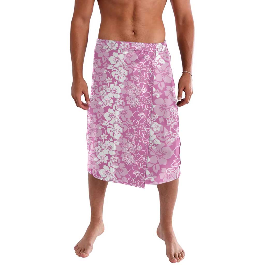 Hawaiian Lei Day Lavalava Pink Hibiscus Flowers Lei Art