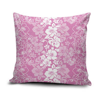 Hawaiian Lei Day Pillow Cover Pink Hibiscus Flowers Lei Art - Polynesian Pride