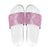 Hawaiian Lei Day Slide Sandals Pink Hibiscus Flowers Lei Art - Polynesian Pride