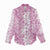 Hawaiian Lei Day Women Casual Shirt Pink Hibiscus Flowers Lei Art