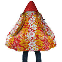 Hawaiian Lei Day Cloak Red Hibiscus Flowers Lei Art - Polynesian Pride