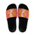 Hawaiian Lei Day Slide Sandals Red Hibiscus Flowers Lei Art - Polynesian Pride