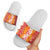 Hawaiian Lei Day Slide Sandals Red Hibiscus Flowers Lei Art - Polynesian Pride