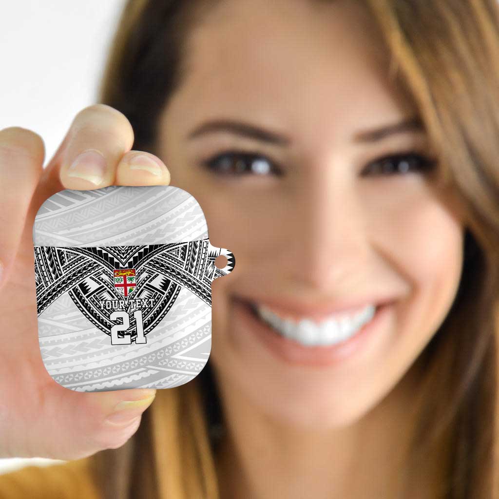 Flying Fijians Pacific Fiji Rugby Custom AirPods Case Polynesian Pattern - Polynesian Pride