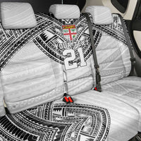 Flying Fijians Pacific Fiji Rugby Custom Back Car Seat Cover Polynesian Pattern