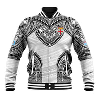 Flying Fijians Pacific Fiji Rugby Custom Baseball Jacket Polynesian Pattern
