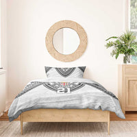 Flying Fijians Pacific Fiji Rugby Custom Bedding Set Polynesian Pattern